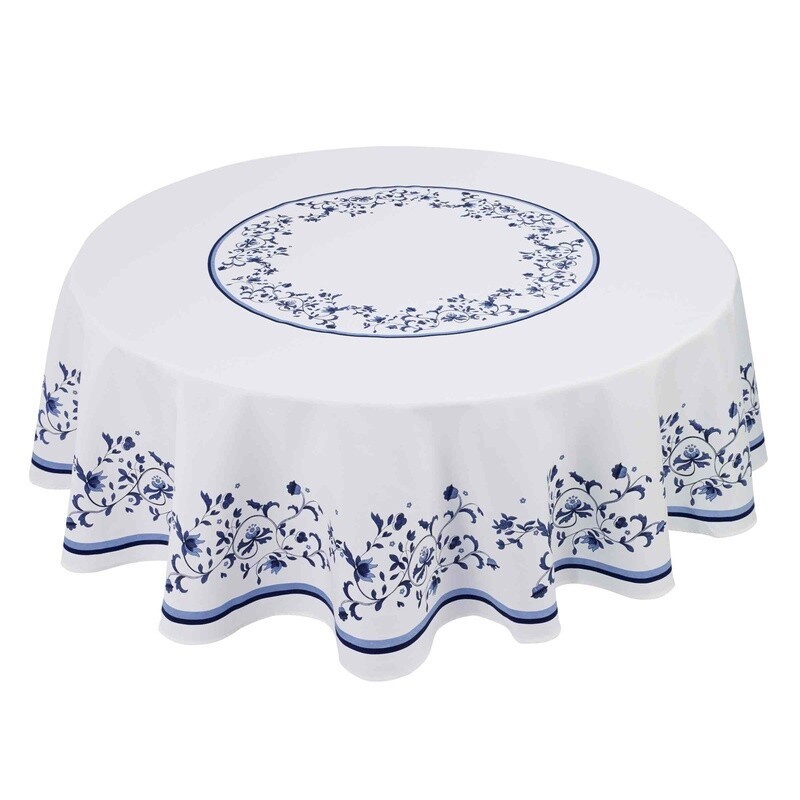 Classic Round Tablecloth Elegant Multicolored Machine Washable Dining Decor New