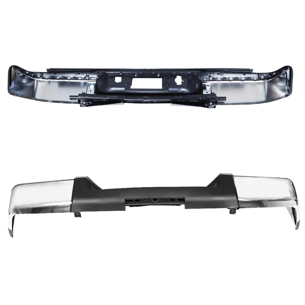Rear Step Bumper Assembly Kit without Radar Hole Replacement for 2007-2013