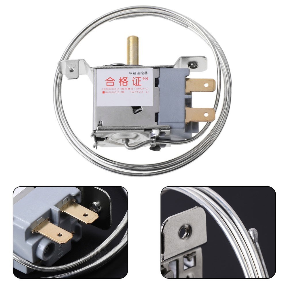 WPF22-L Refrigerator Mechanical Temperature Control Thermostat Switch 2 Pin