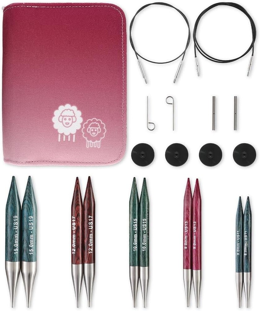KnitPro Dreamz Normal Interchangeable Circular Needle Sets 13cm (5”) - Chunky