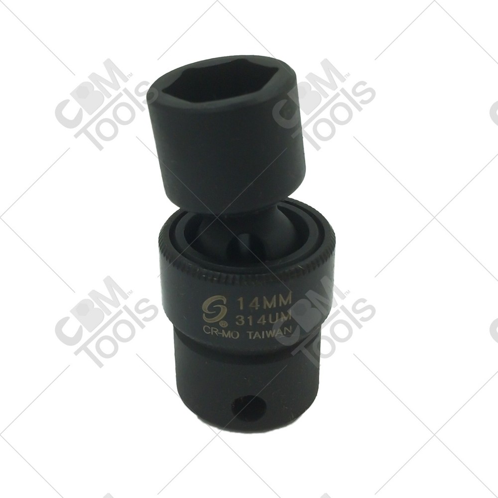 Sunex 314UM 3/8" Drive 14mm Universal Impact Socket