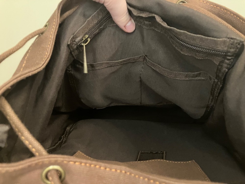 Large Medieval Style Brown Backpack, Good For Cosplay