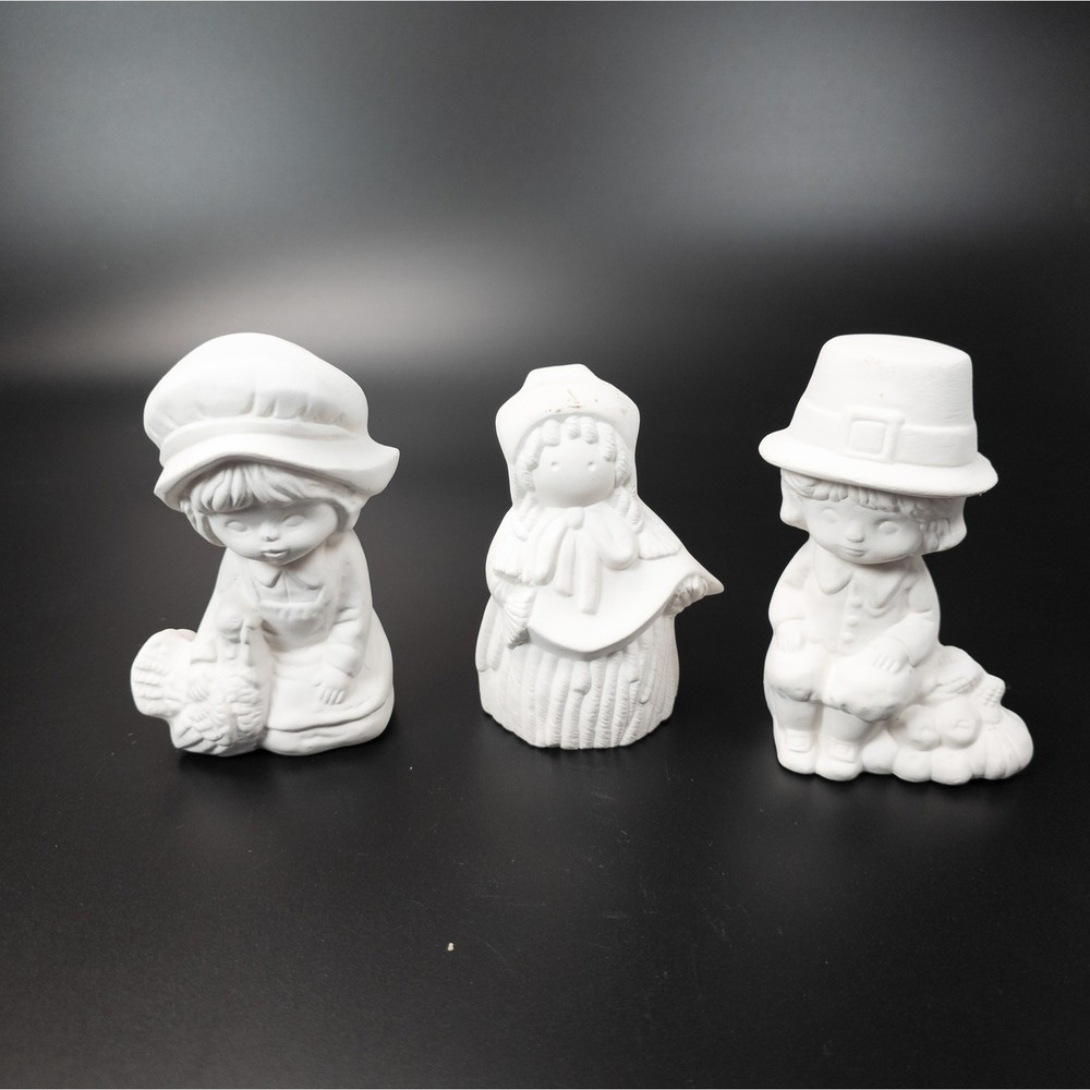 Unpainted Ceramic Figures - DIY Craft Decor