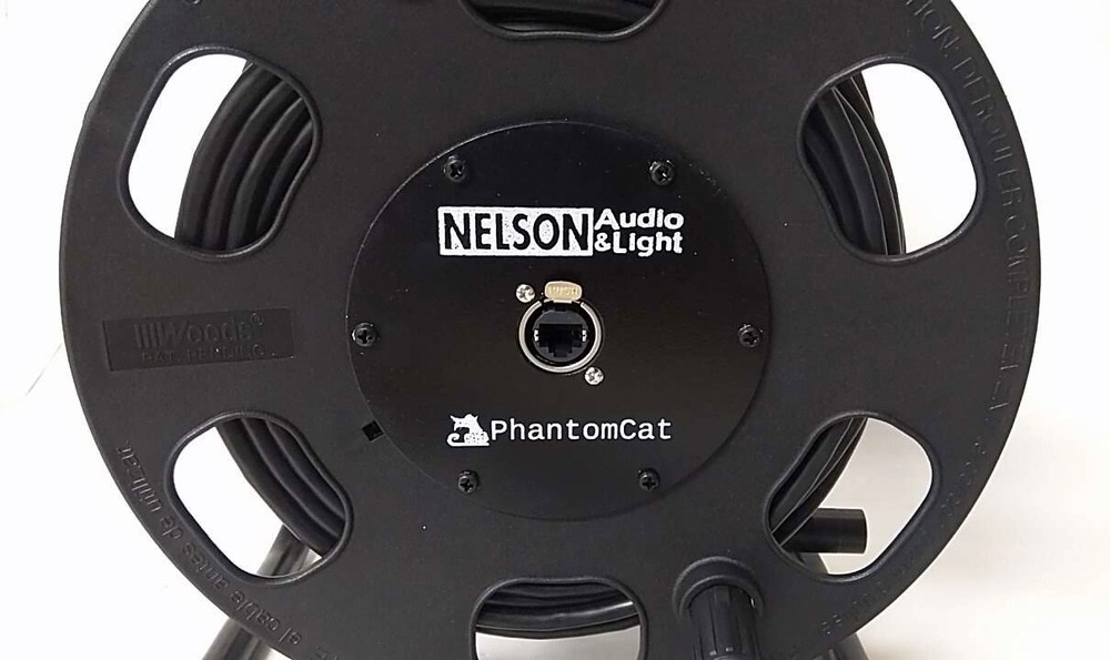 200' PhantomCat Shielded Tactical Cat5e +15' Cable on Reel - Ethercon Compatible