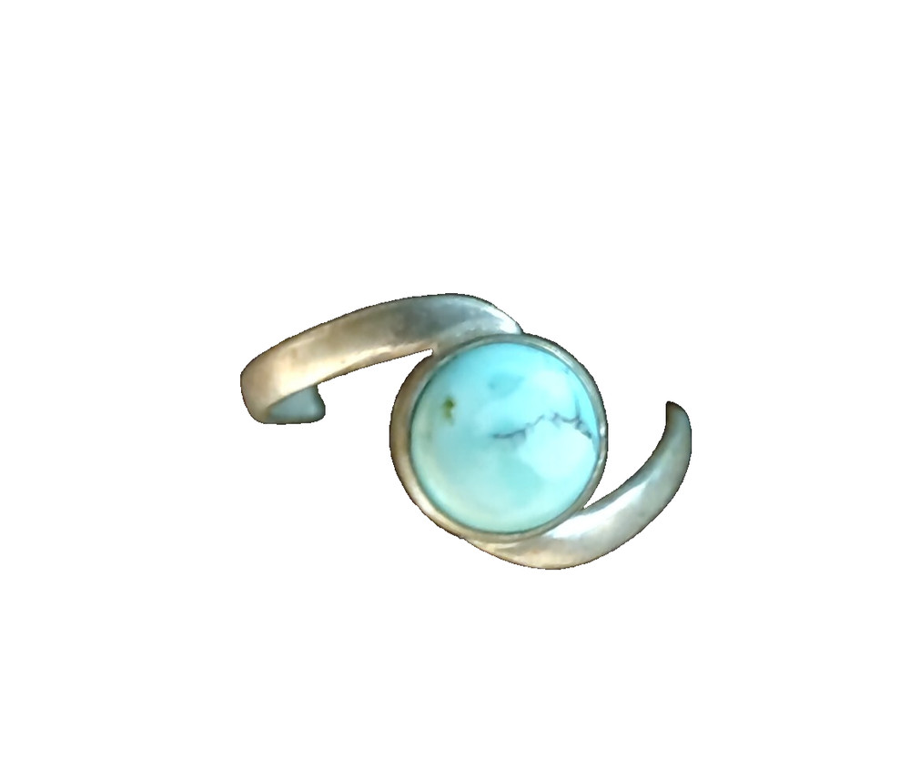 Larimar Ring size 9 Spiritual protection ring Metaphysical Healing Ring