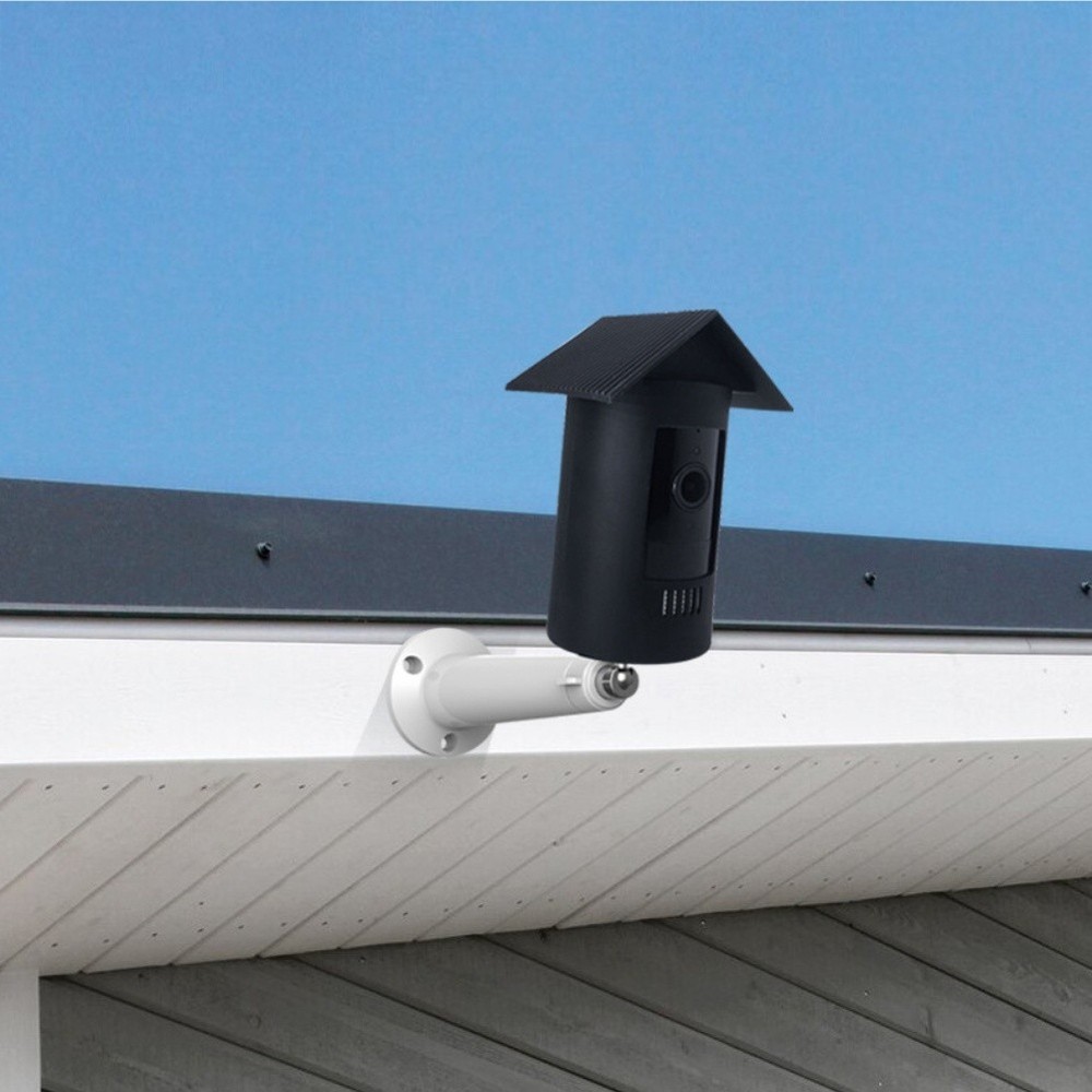 2pcs Adjustable ABS Solar Panel Camera Mount Brackets for Wall Installation