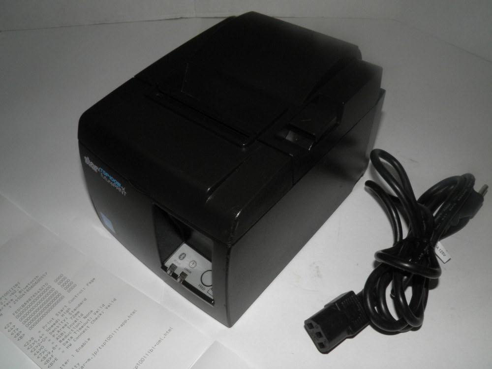 Star TSP100 Thermal POS Receipt Printer TSP143IIIBI w Bluetooth TESTED WORKING