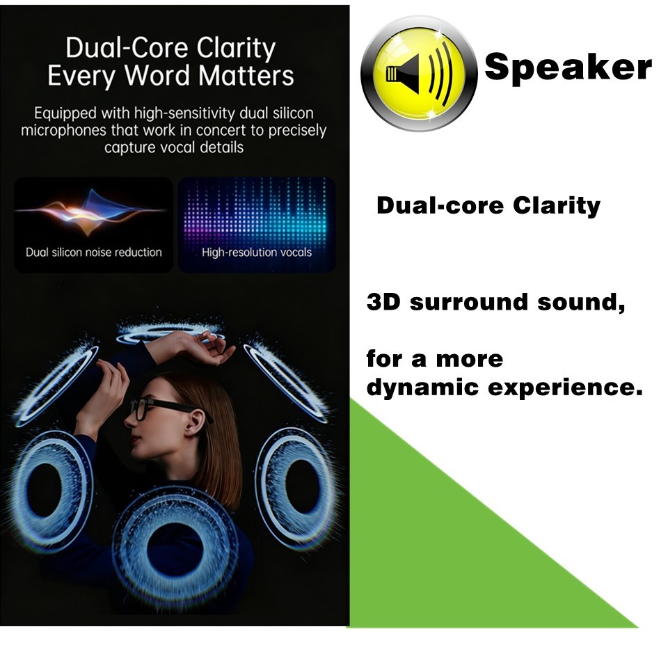 AI Camera Smart Glasses Multifunction Camera Bluetooth Call Voice