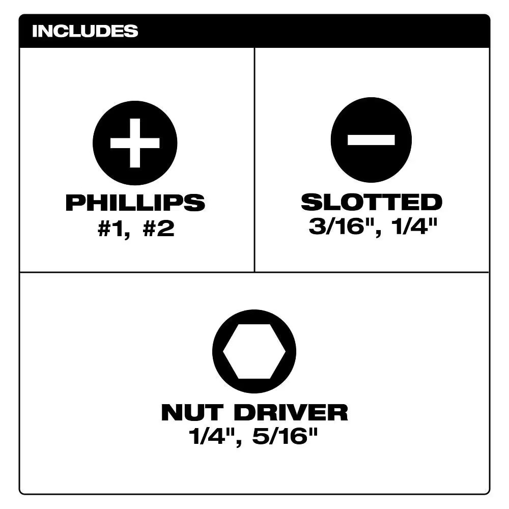 6-In-1 Stubby Multi-Bit Screwdriver