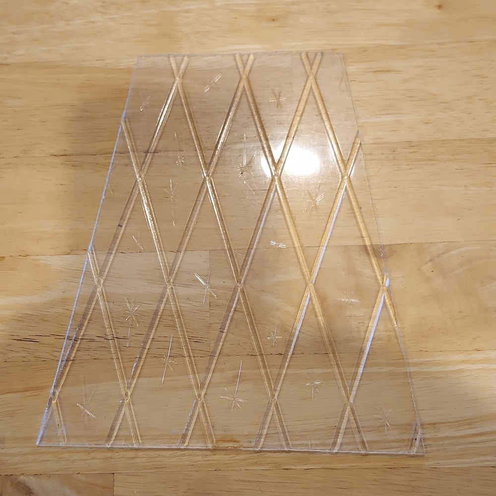 Clear Plastic Quilt Templates Set with Diamond and Star Pattern, Various Sizes