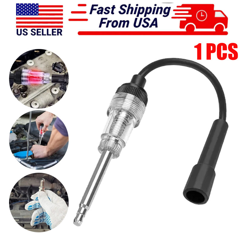 In-Line Ignition Spark Tester Engine Ignition Spark Plug Tester Diagnostic Tool