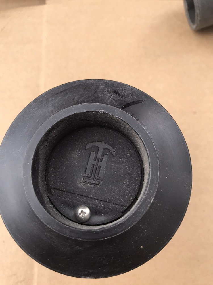 Black Recessed Flapper Push-together Scupper