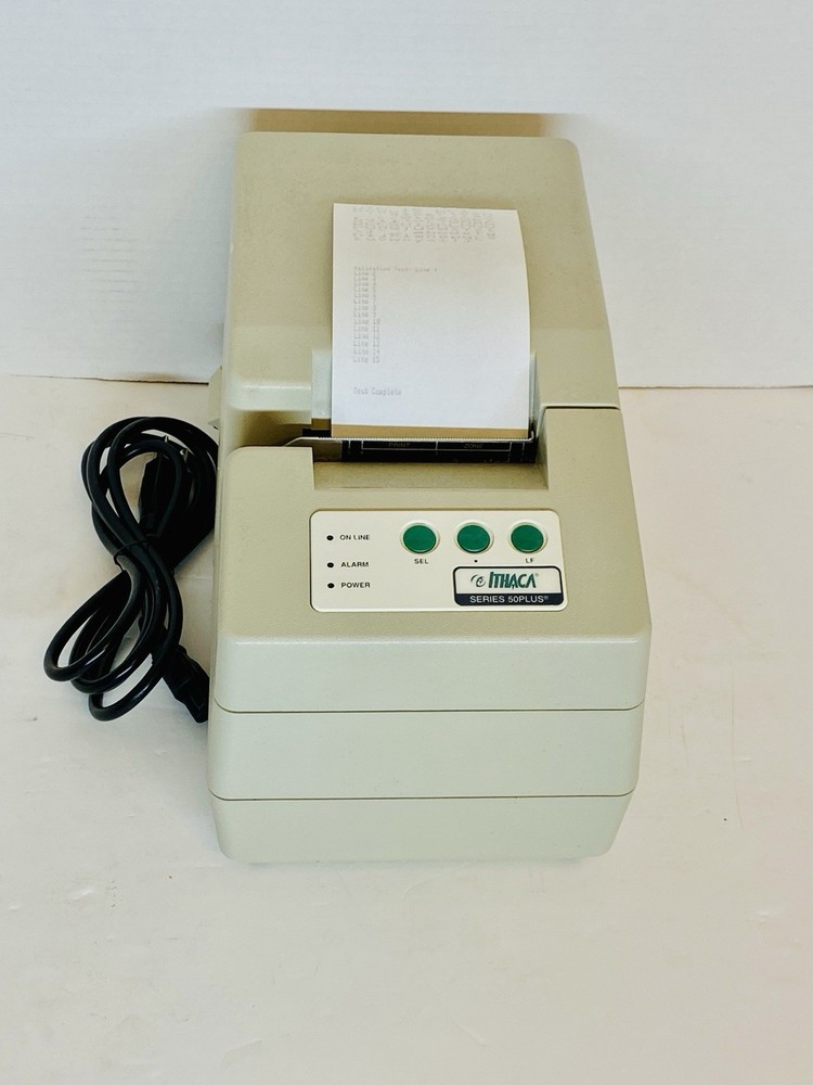 Ithaca Model 53 Plus 8-2058 Receipt Printer with Power Cord