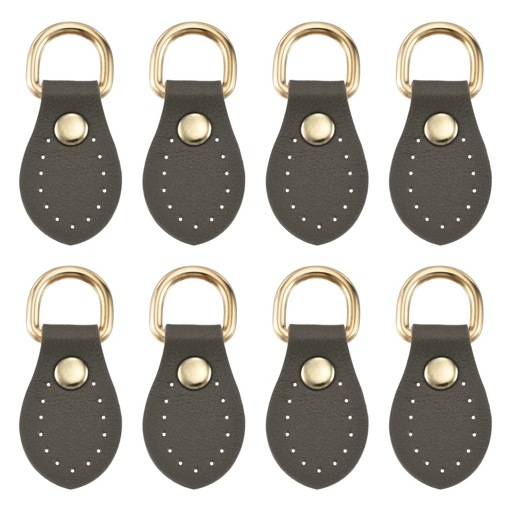 8 Pcs Belt Mount Hook Accessory Bag, Dark Grey