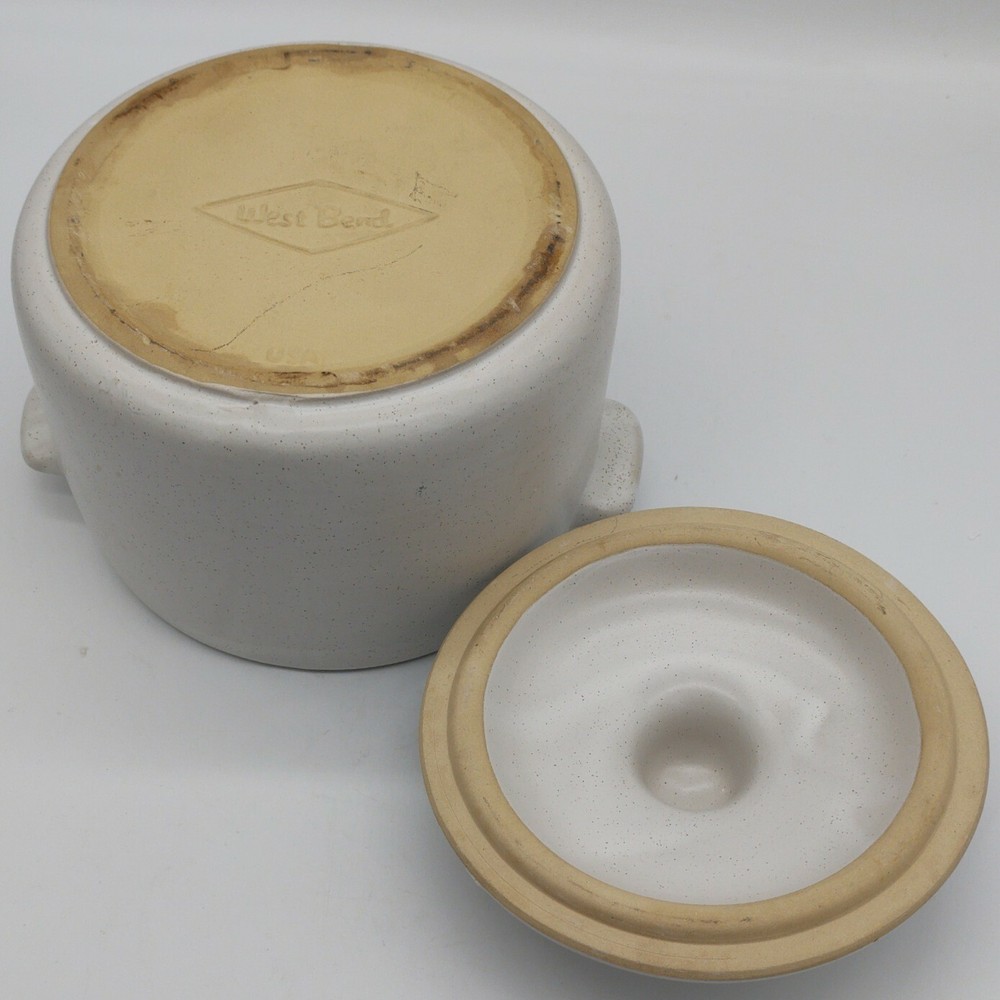 Vintage WestBend Heat Rite Replacement Ceramic Bean Pot Lid For 3295 E