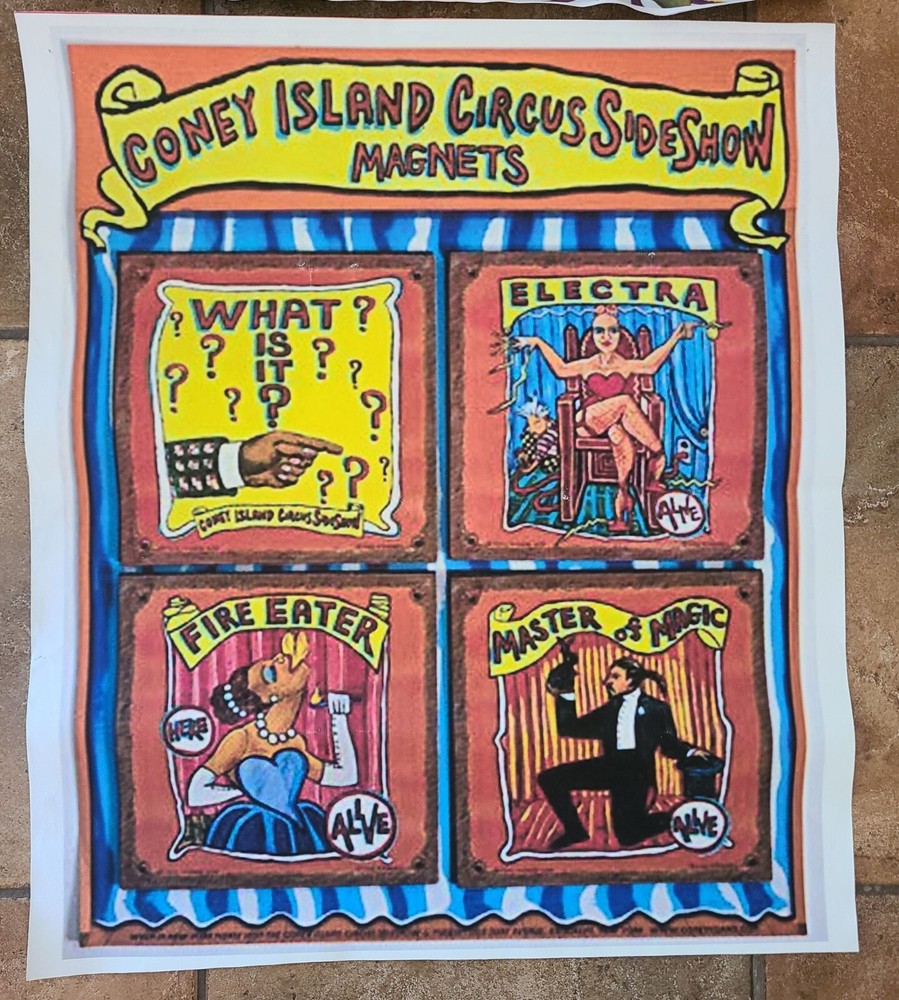 Posters Sideshow Circus Freak Show Carny 7 Total Magic READ