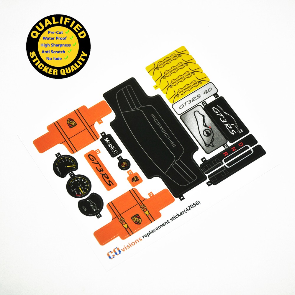 Replacement sticker for set 42056 Precut sticker