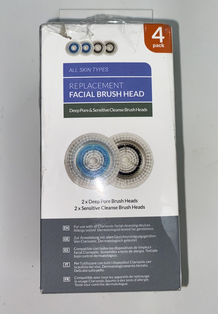 Brushmo Compatible Replacement Facial Cleansing Brush Heads 3 Pack (Missing 1)