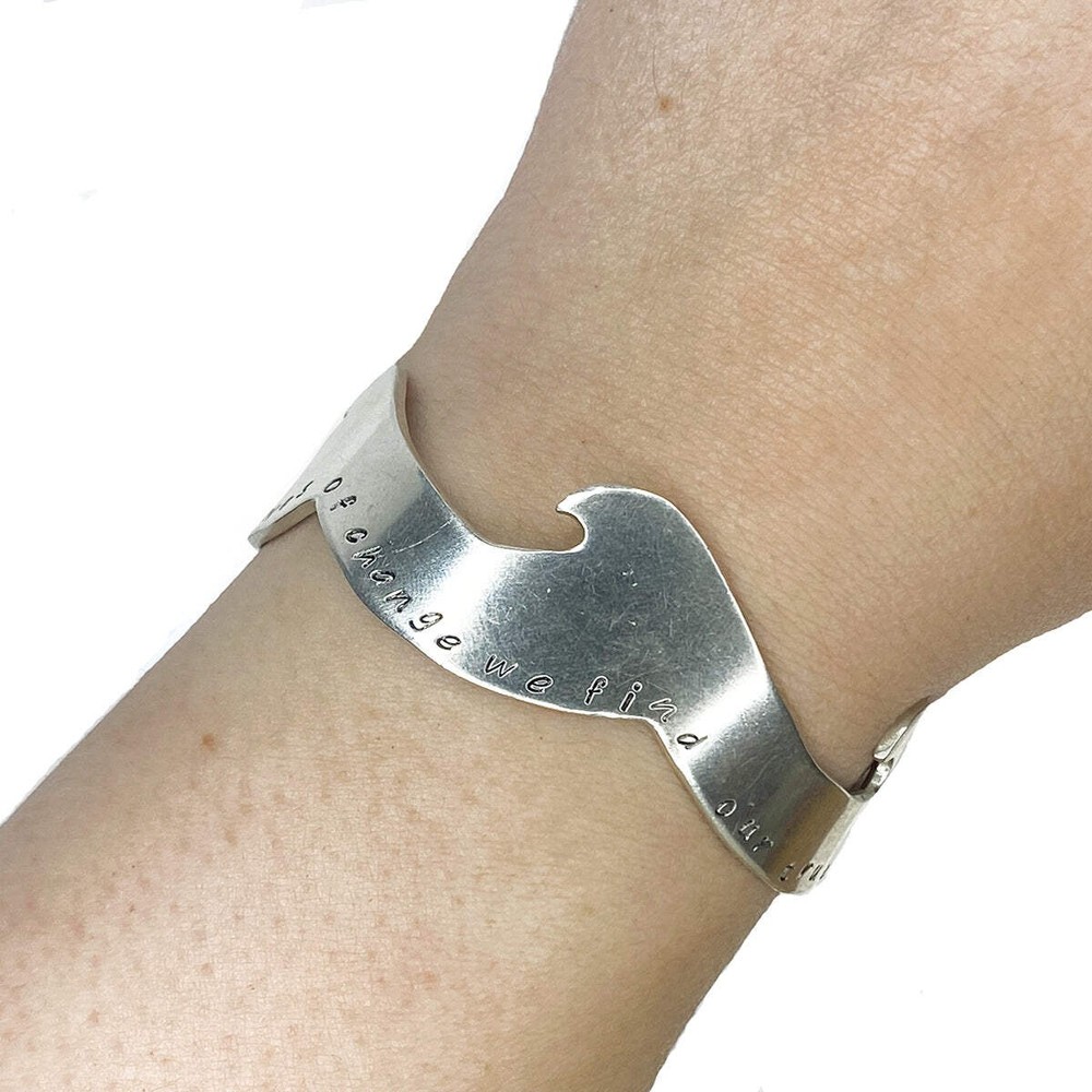 Silver Wave Bangle