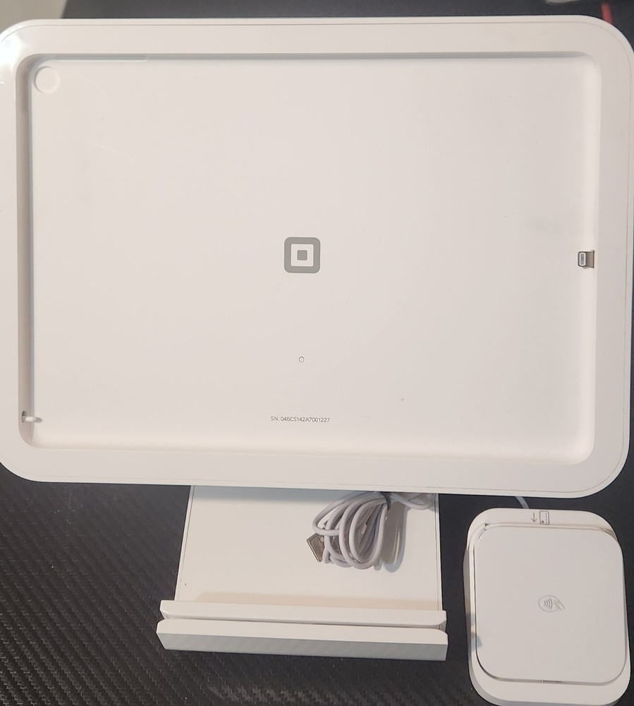 Square Stand S142 1st Gen iPad POS Kit + Contactless Chip Reader Complete...