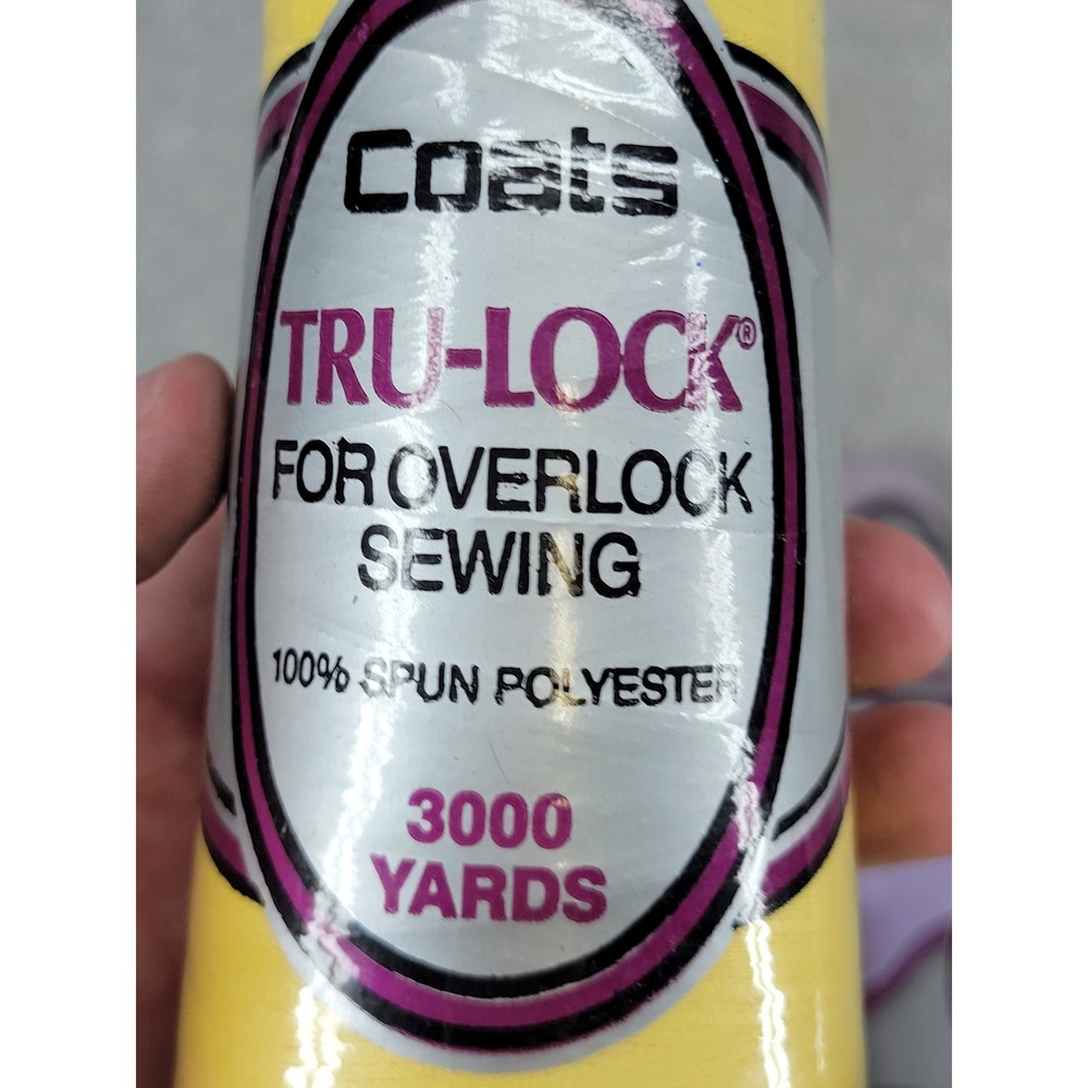 8 Cones Coats Talon Overlock Serger Thread 3000 Yds Each Spun Polyester Multi