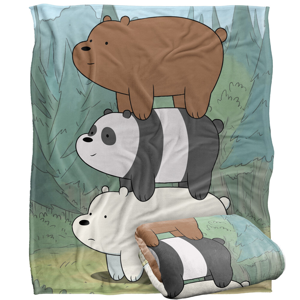 We Bare Bears Bear Stack Silky Touch Super Soft Throw Blanket