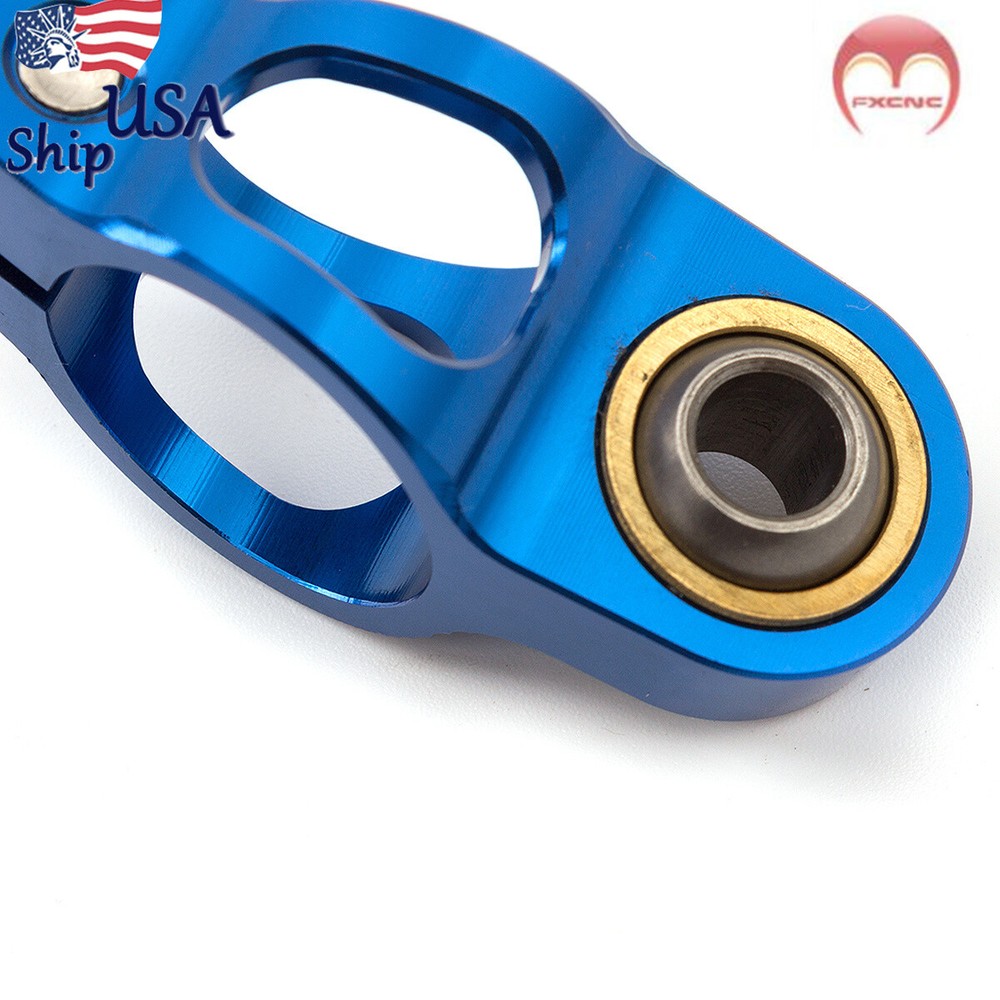 Motorcycle Steering Damper Stabilizer Adjustable Blue Bar Universal