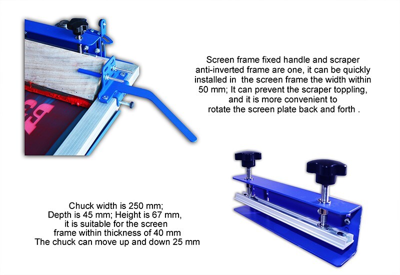 Desktop 1 Color Screen Printing Machine Press Printer with Rotary Screen Holder