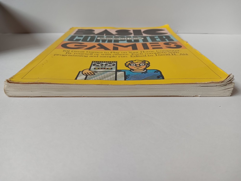 Basic Computer Games Micro Edition Creative Computing Softcover Book 101 Games