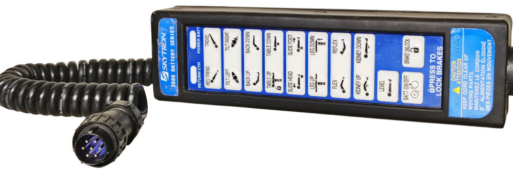 Skytron 3500 Battery Series Surgical Table Controller 7-Pin Hand Control