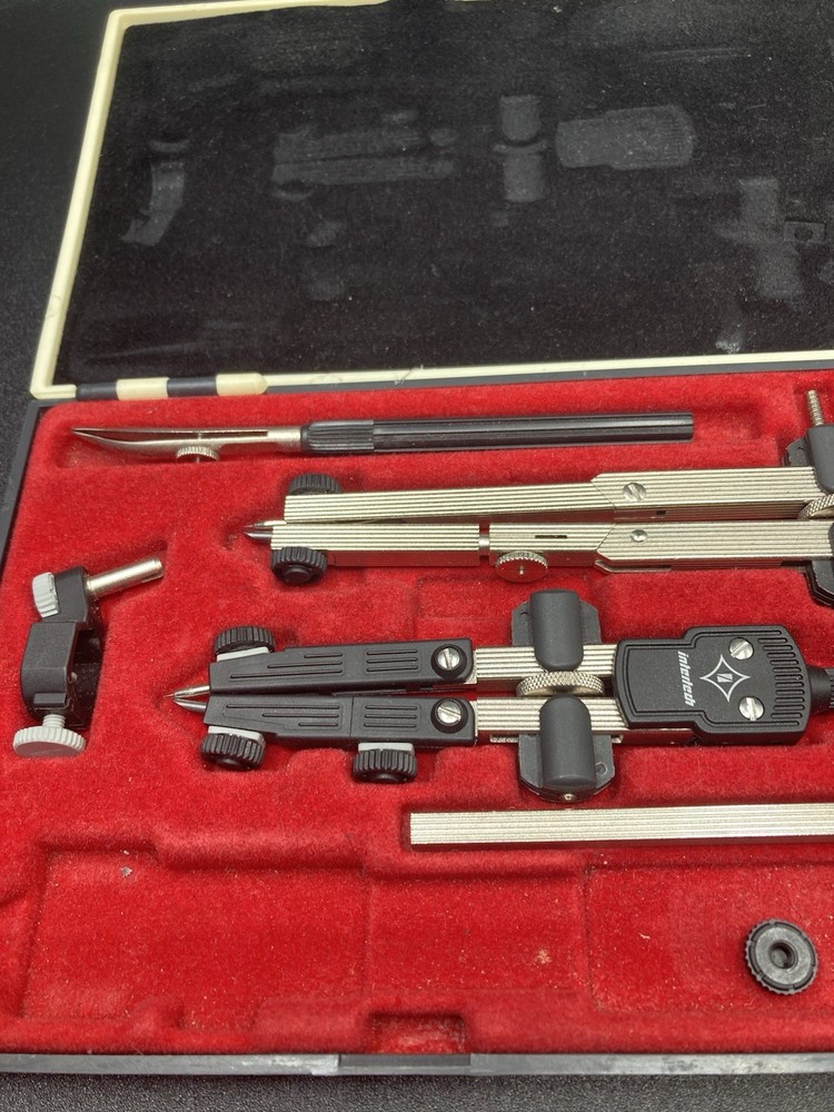 Vintage Intertech Technical Drawing Instruments No. 33826-2 Beam Compass Germany