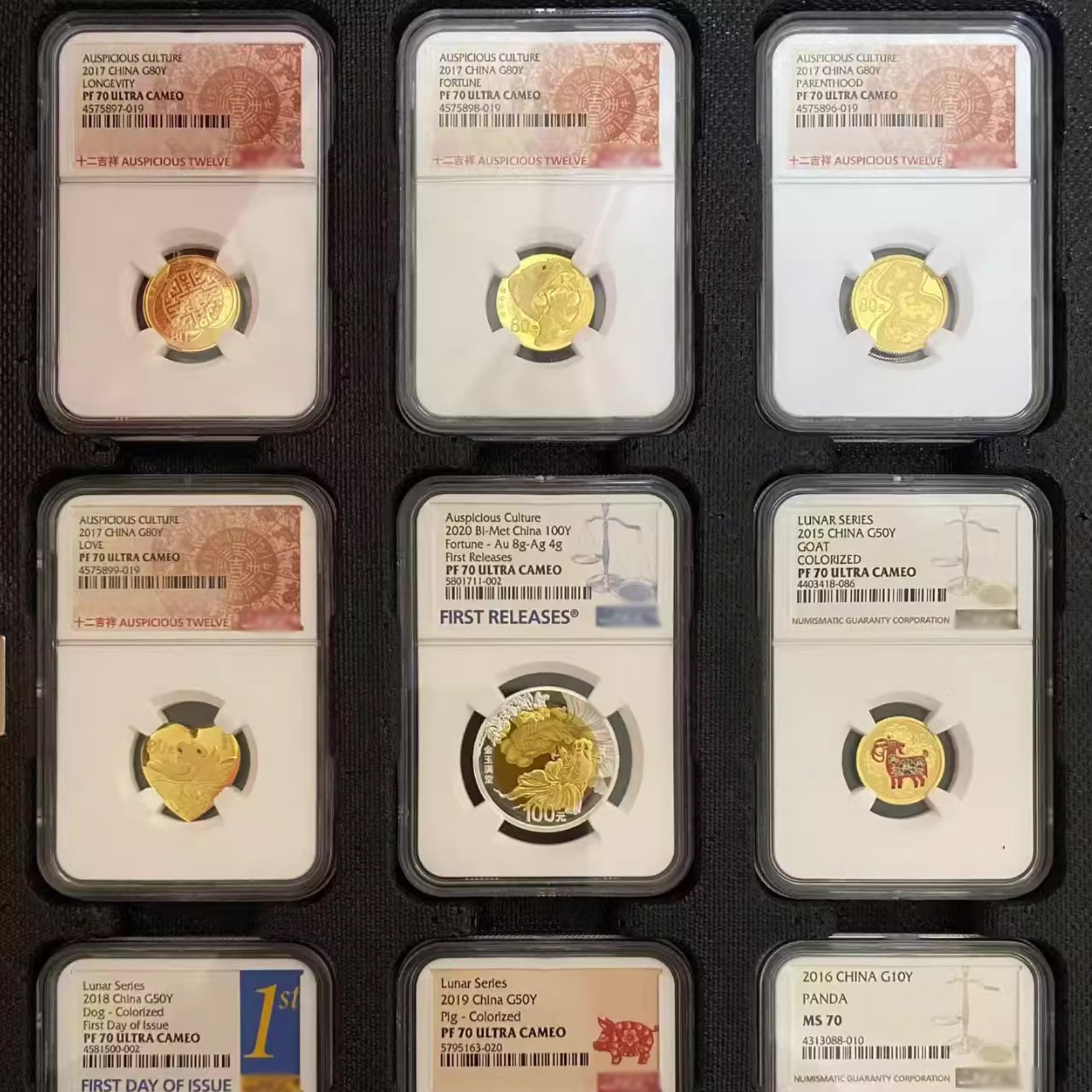 18CT Display Tray Storage Case Box Album Folder for NGC Graded Coin Slab Holder