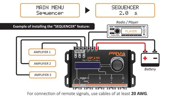 "Car Audio DSP Digital Crossover Equalizer 4 Channel Signal Processor"