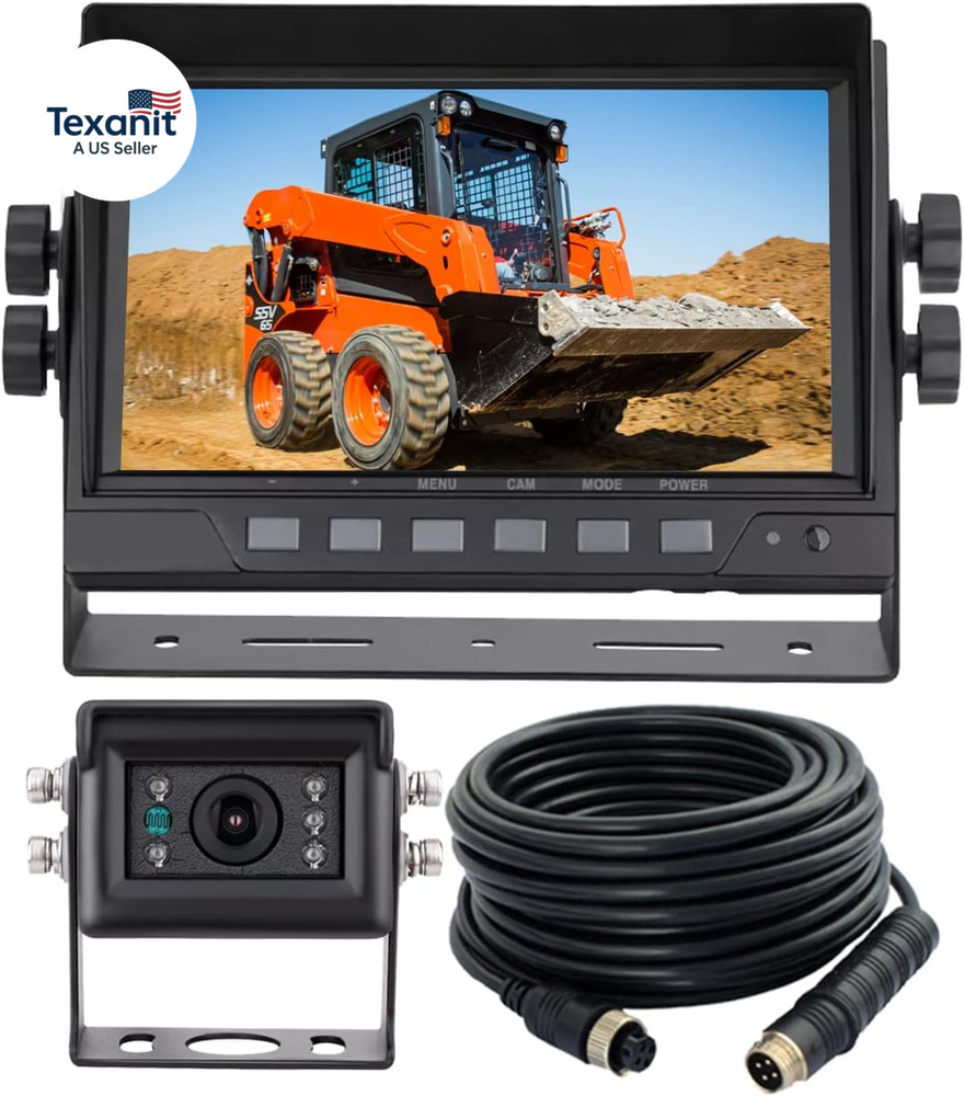 7" 1080P AHD Wired Reverse Rear View Backup Camera System,Guide Line,Ip69K No Wa