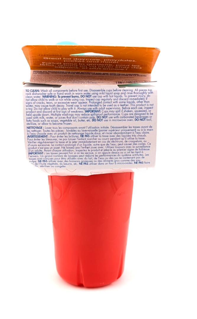 Take & Toss On The Go Spill Proof Sippy Cups 9 Months+ 4 Pack 10 fl oz