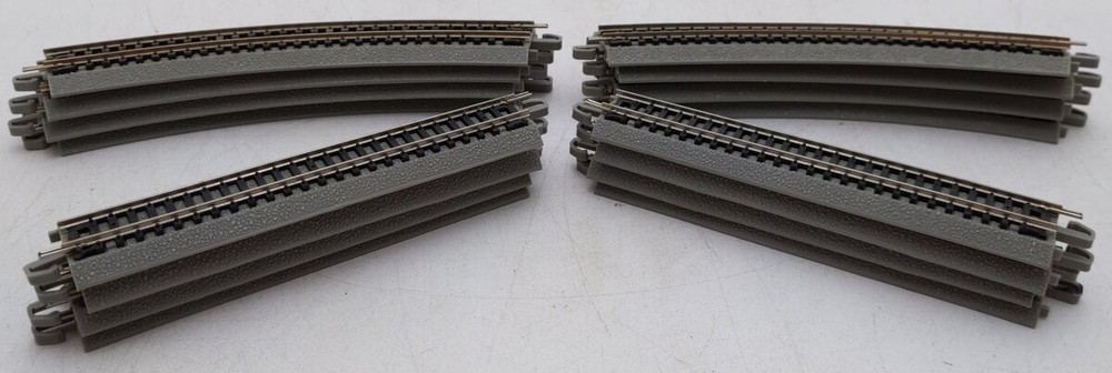 Bachmann N Scale Assorted Curved and Straight E-Z Track Sections [16] EX
