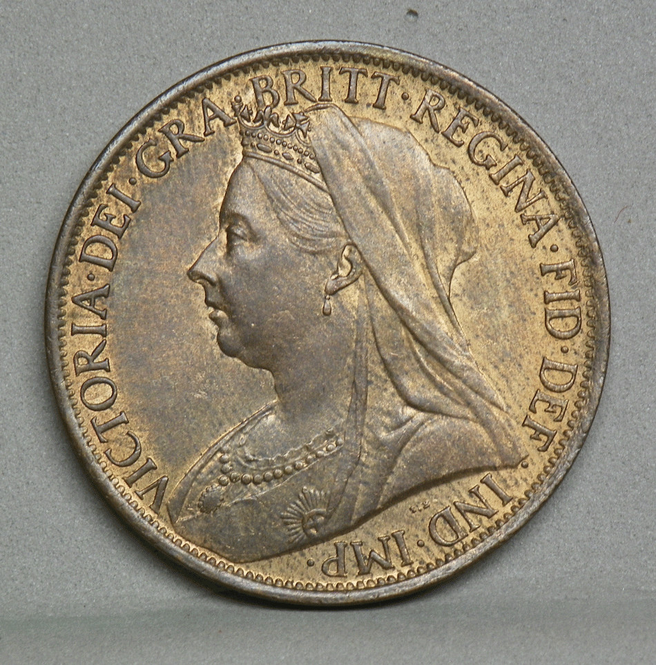 GREAT BRITAIN 1901 PENNY, Uncirculated
