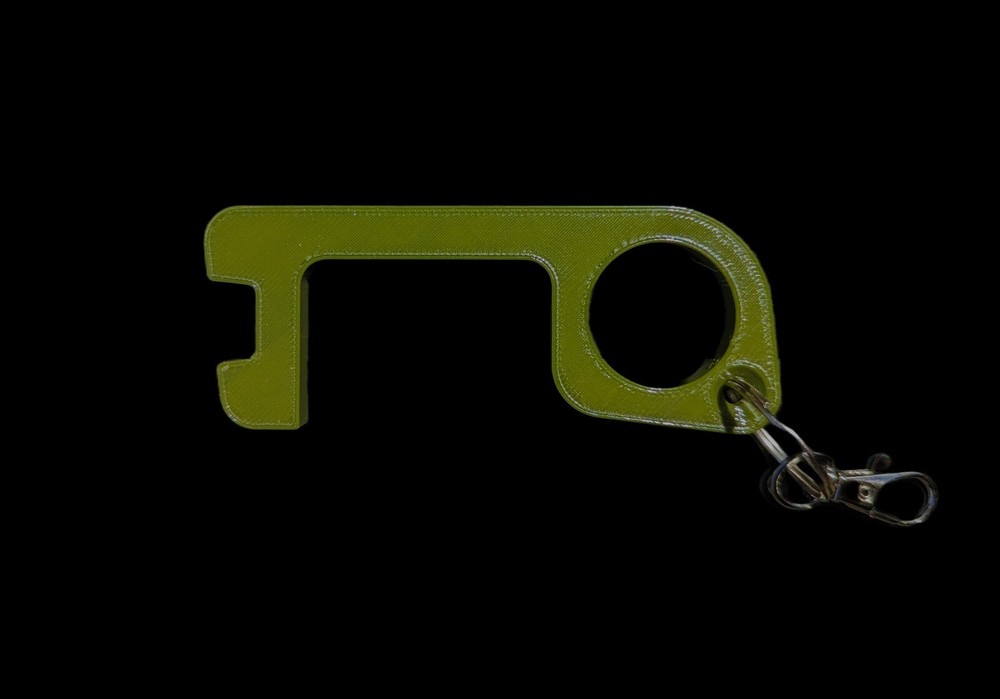 Touchless Push Pull Door Opener Button Pusher Keychain