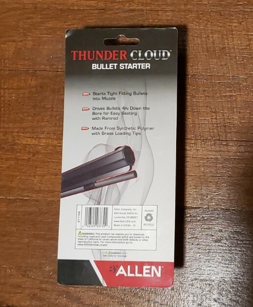 Allen Thunder Cloud Ball & Bullet Starter #87110A Black Powder Muzzleloader Deer