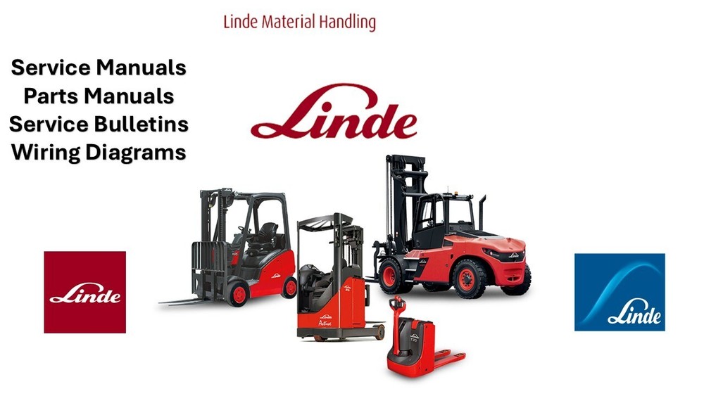 LINDE FORKLIFT Service Manuals on USB Flash Drive.