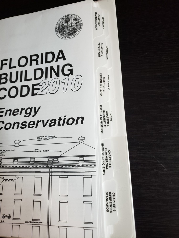 Florida Building Code 2010 Energy Conservation Binder Textbook