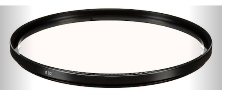 Sigma 82mm Protector Filter -Ring dented, will not accept other filters