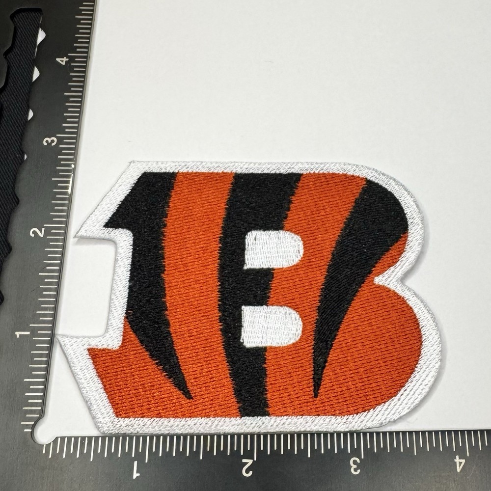 Cincinnati Bengals iron on patch White Orange