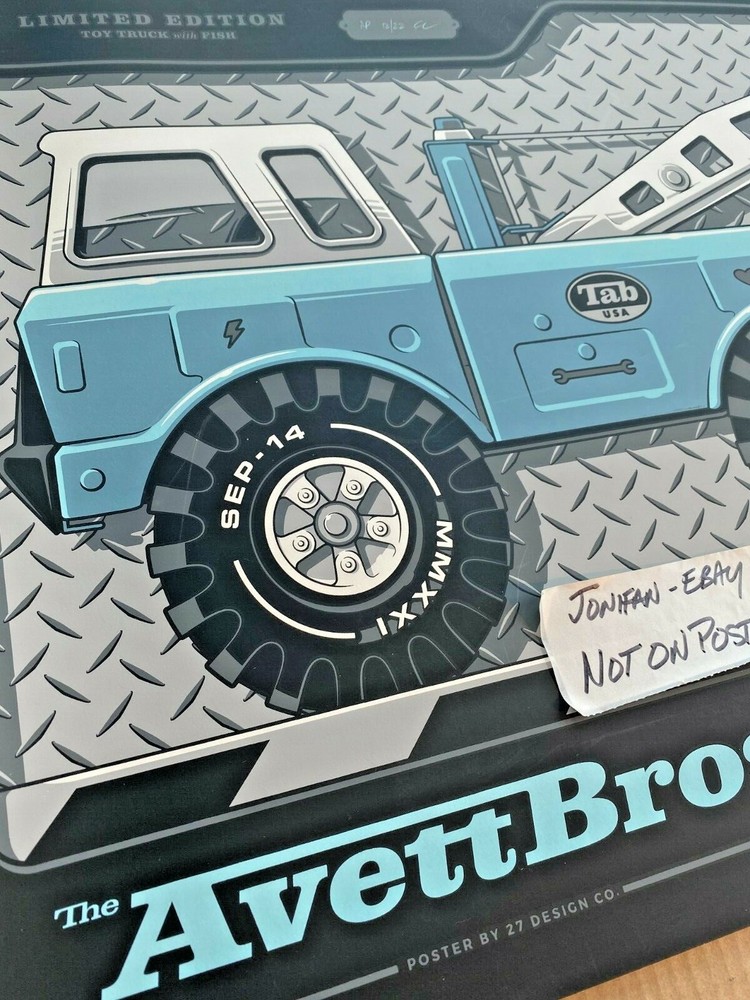 The Avett Brothers Newport KY 2021 Screen Print AP Poster Signed S/N #/22