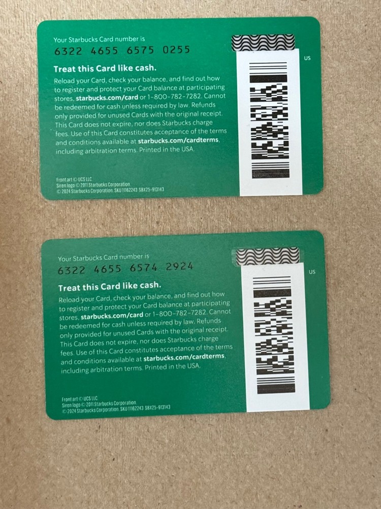 Starbucks gift card Wicked