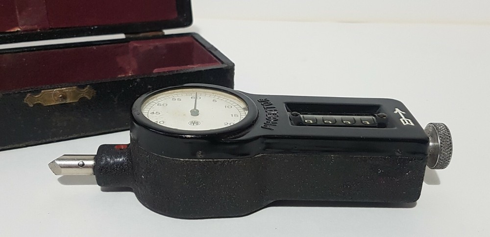 Vintage Probator Tachometer Tool - Cased