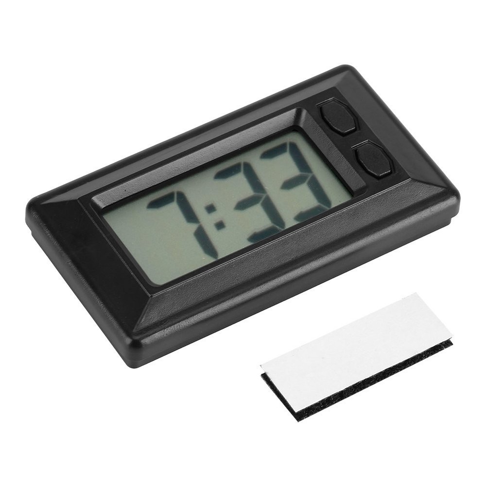 Ultra Thin Digital Clock, Self Adhesive LCD Digital Electronic Clock with Cal...