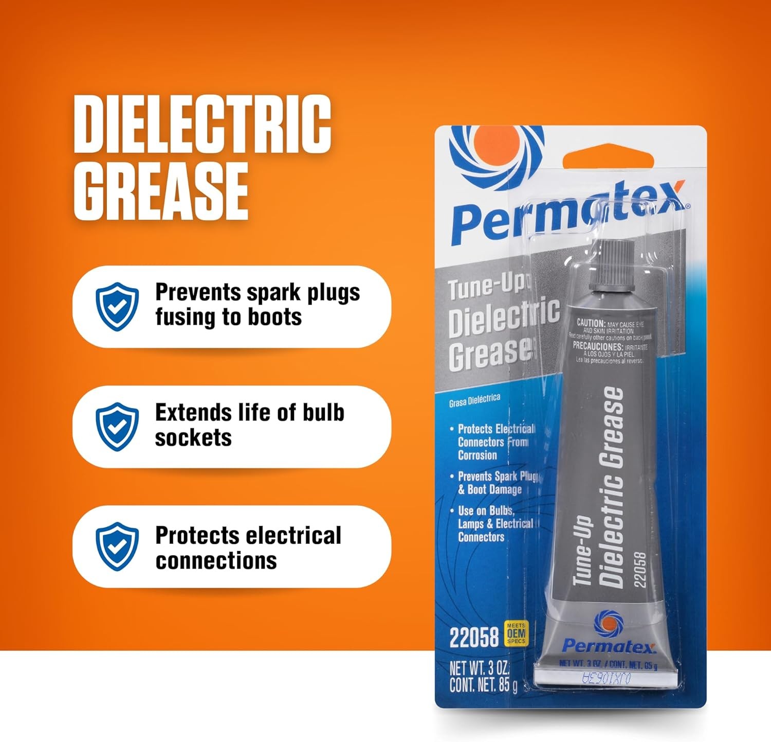 Permatex 22058 Dielectric Tune-Up Grease, 3oz. - High Performance Dielectric Gre