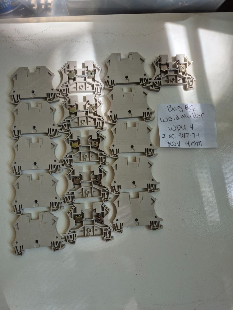 WEIDMULLER TERMINAL BLOCK WDU4 4 MM LOT OF 16