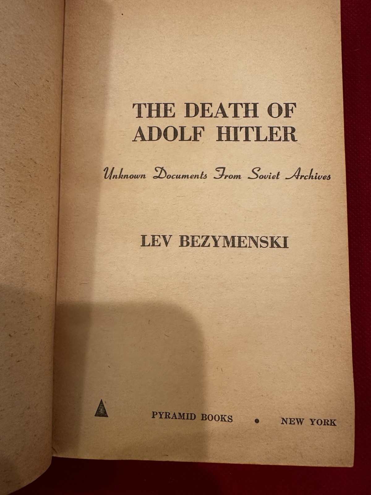 RARE The Death Of Adolf Hitler Lev Bezymenski 1968 Soviet Archives 16 Photos